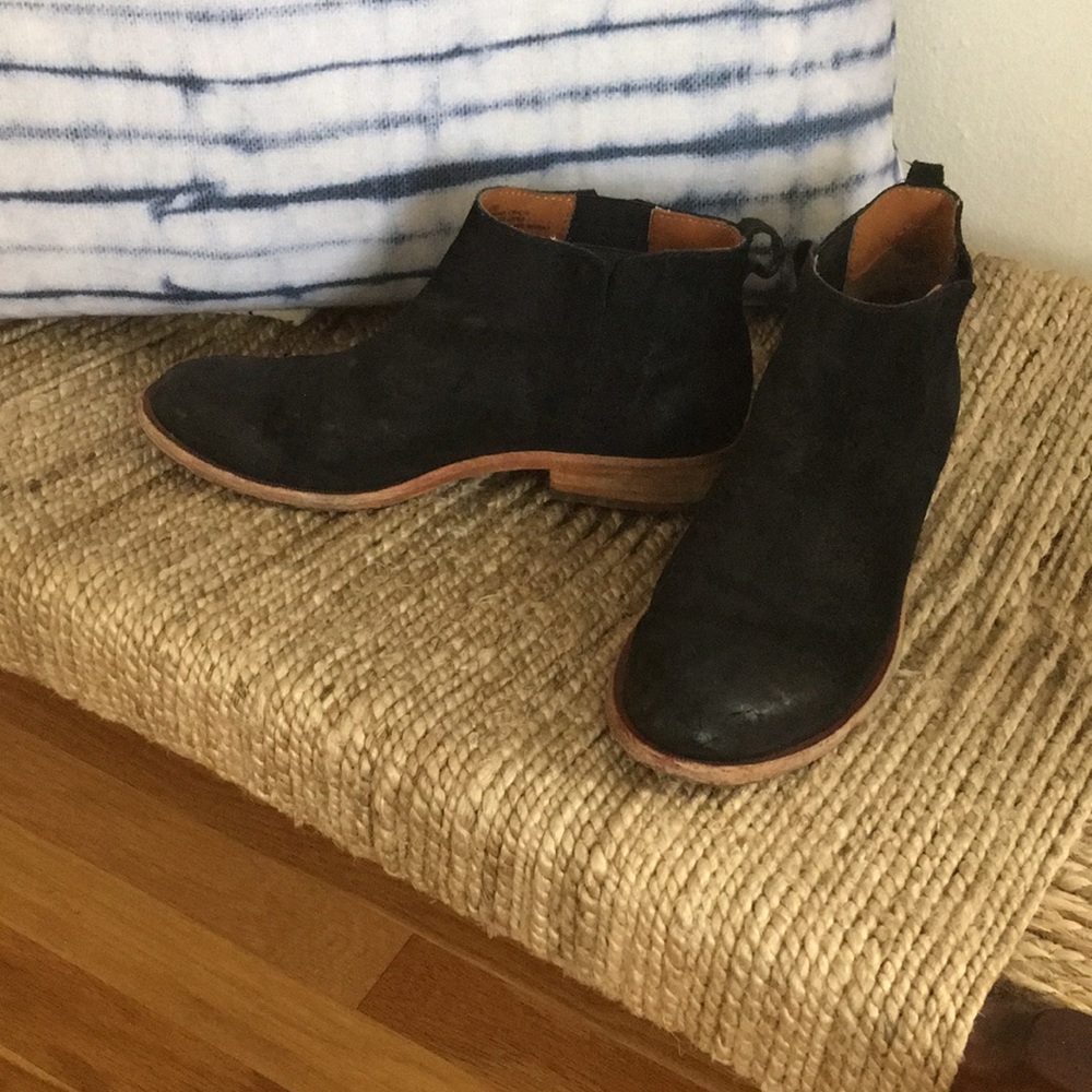 Kork-ease Black Suede Velma Bootie- Size 6